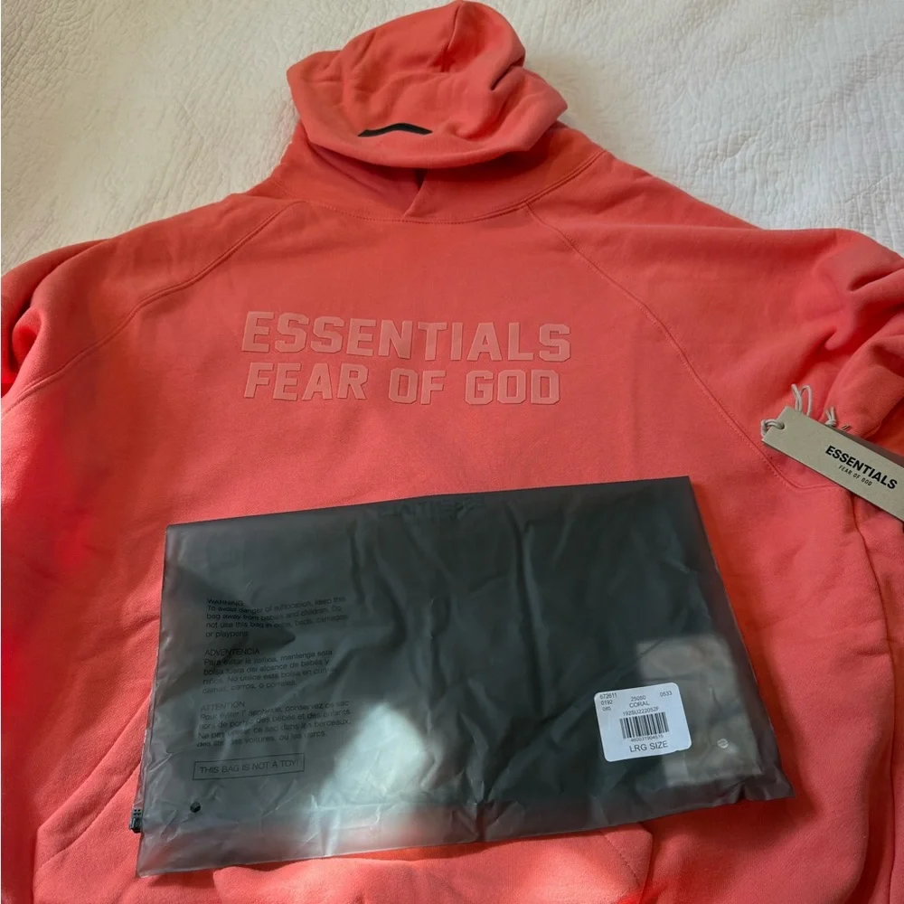 Men's Coral Hoodie by Fear of God Essentials - Picture 7 of 8